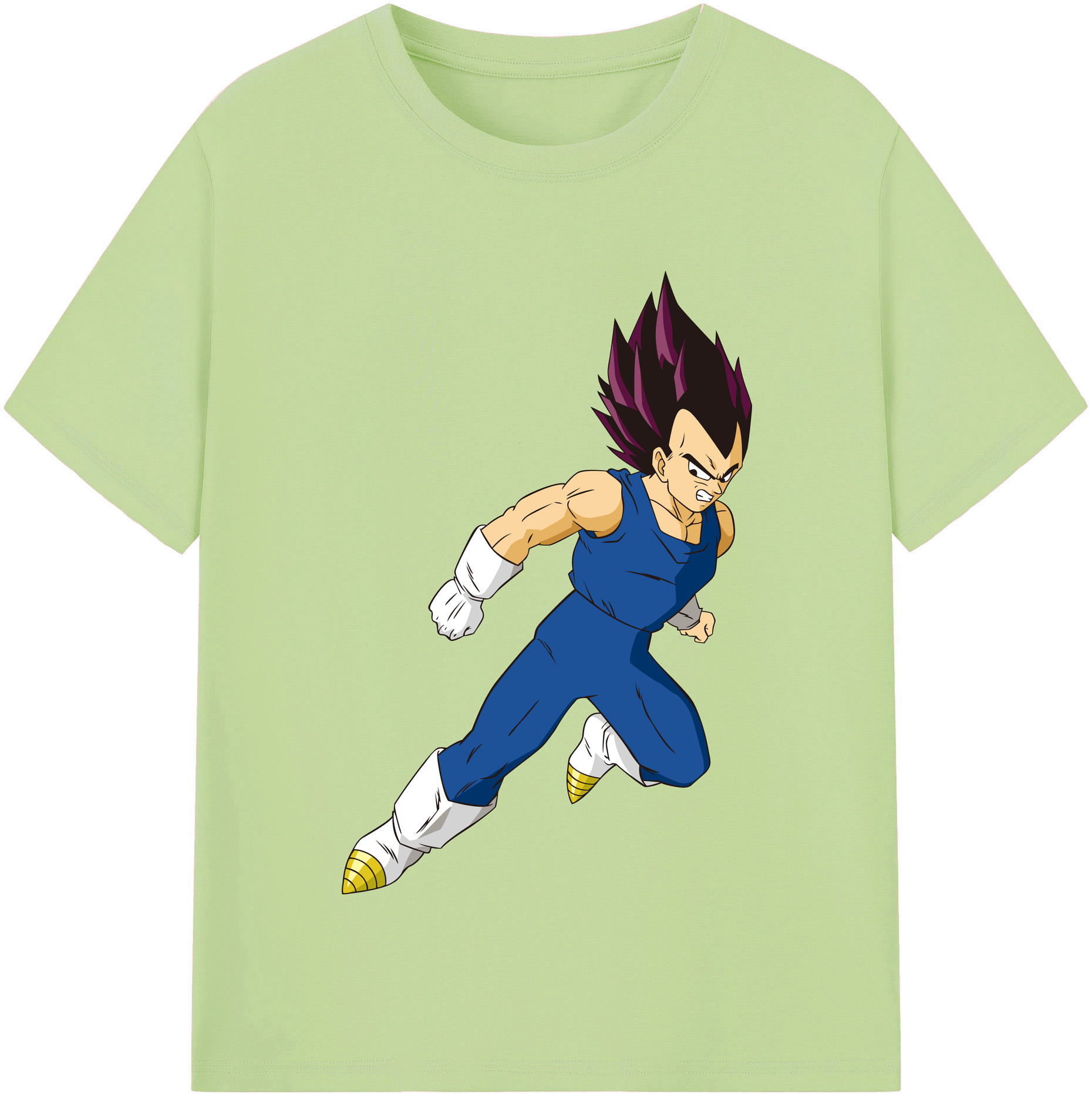 （画像用） ドラゴンボール ベジータ四世（Bejīta Yonsei）DRAGON BALL Vegeta IV 綿100％半袖Tシャツ（フロントプリント）